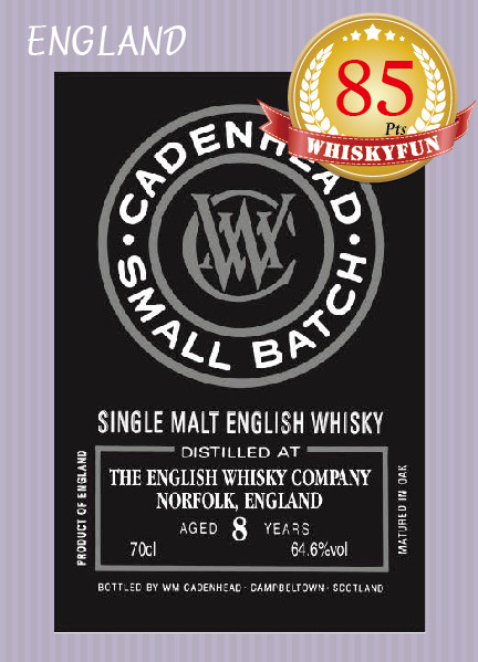THE ENGLISH WHISKY COMPANY,NORFOLK, ENGLAND 2010 8Y (R24)